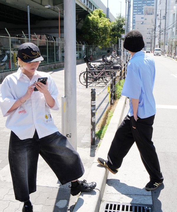 T/C WORK CHINO PANTS -ブラック-