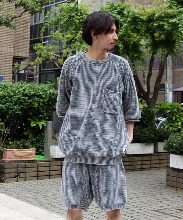 WAFFLE SHORT SLEEVE KNIT