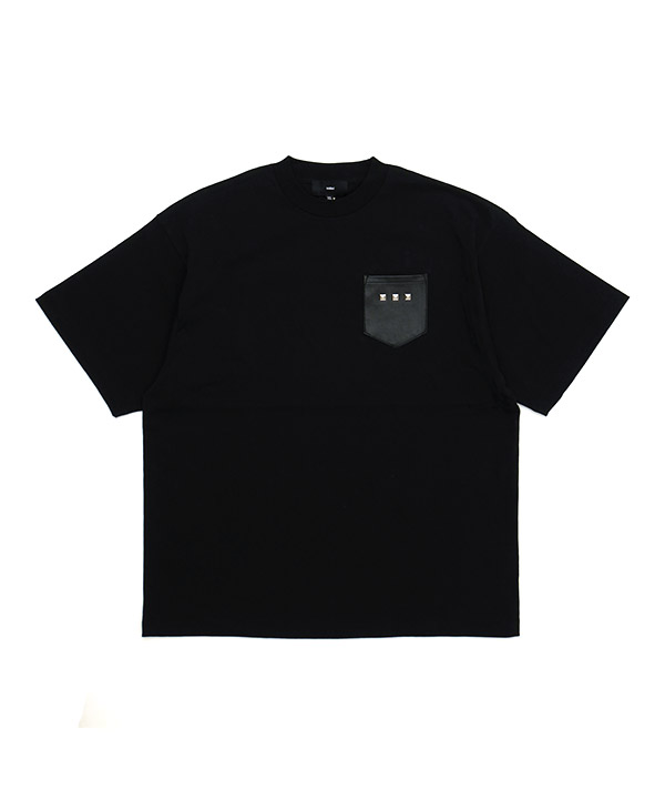 SQUARE STUDS TEE -ブラック-