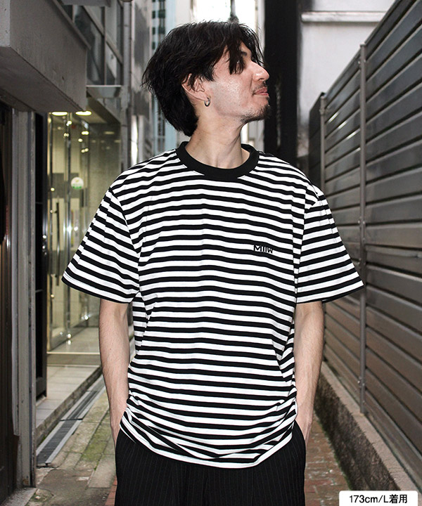 BORDER PATTERN SS TEE