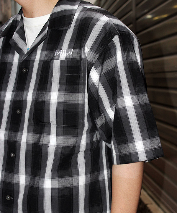 OPEN COLLAR CHECK SHIRTS
