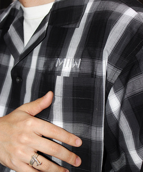OPEN COLLAR CHECK SHIRTS