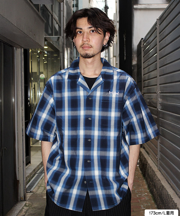 OPEN COLLAR CHECK SHIRTS