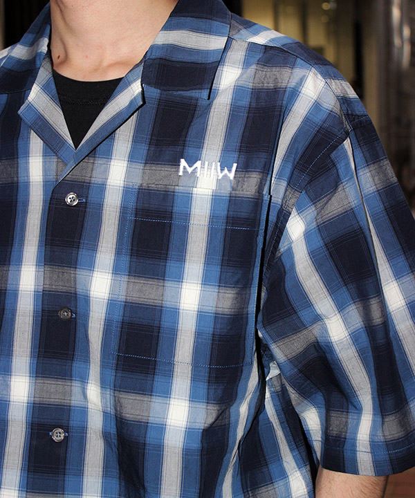 OPEN COLLAR CHECK SHIRTS
