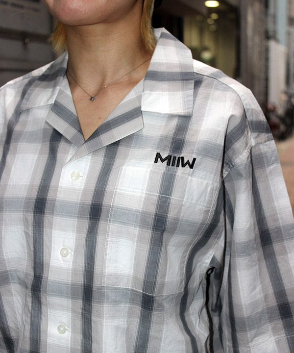OPEN COLLAR CHECK SHIRTS