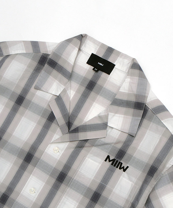 OPEN COLLAR CHECK SHIRTS