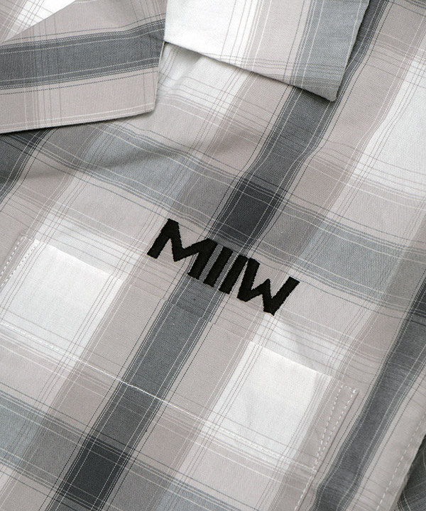 OPEN COLLAR CHECK SHIRTS