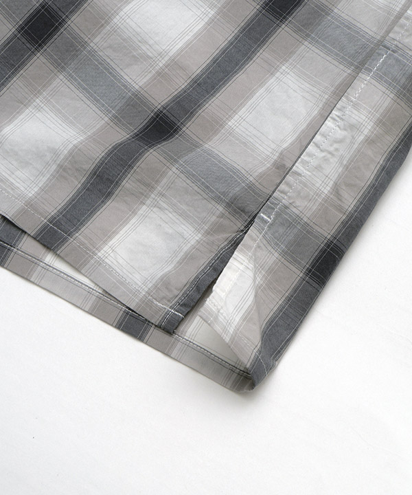 OPEN COLLAR CHECK SHIRTS