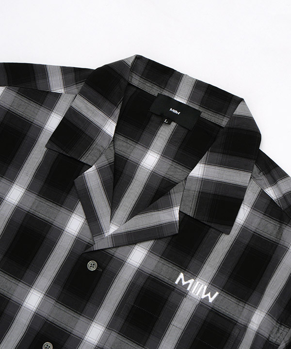 OPEN COLLAR CHECK SHIRTS