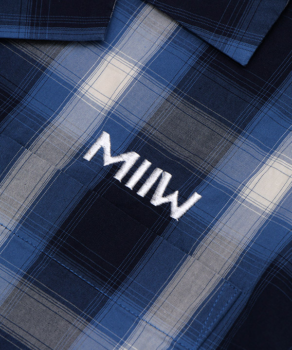 OPEN COLLAR CHECK SHIRTS