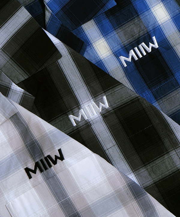 OPEN COLLAR CHECK SHIRTS