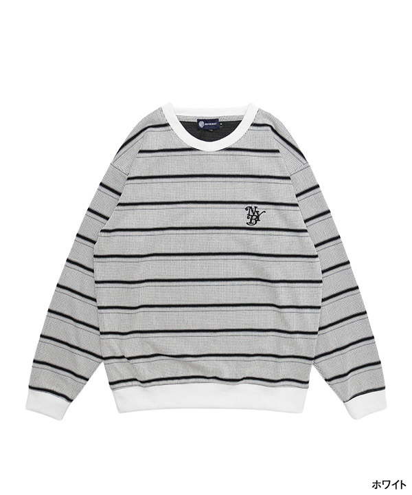 BORDER CREW KNIT