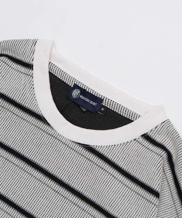BORDER CREW KNIT