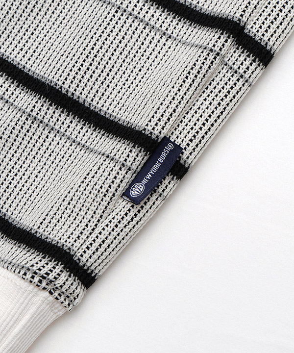 BORDER CREW KNIT