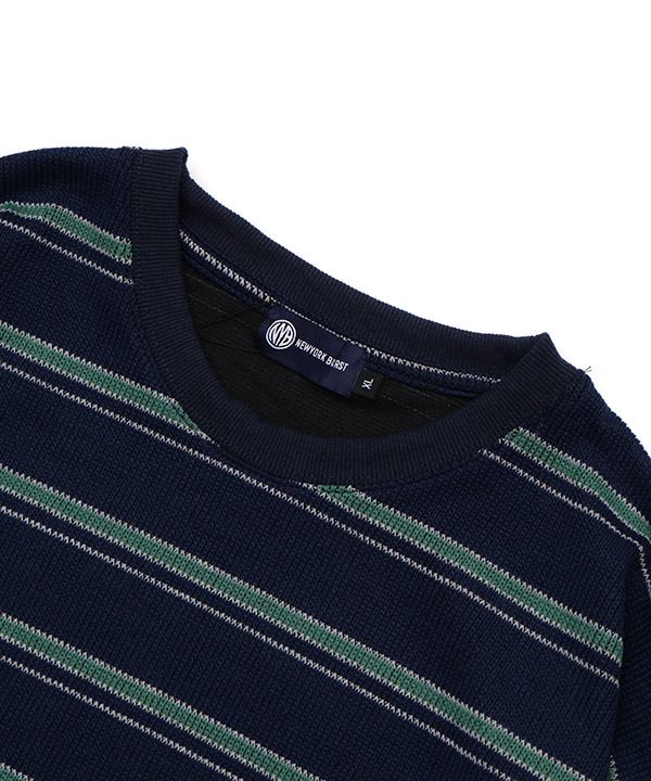 BORDER CREW KNIT