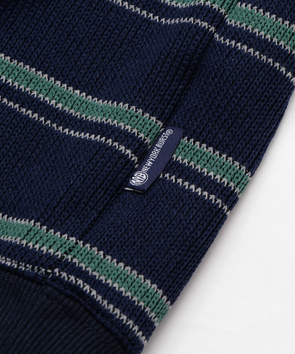 BORDER CREW KNIT