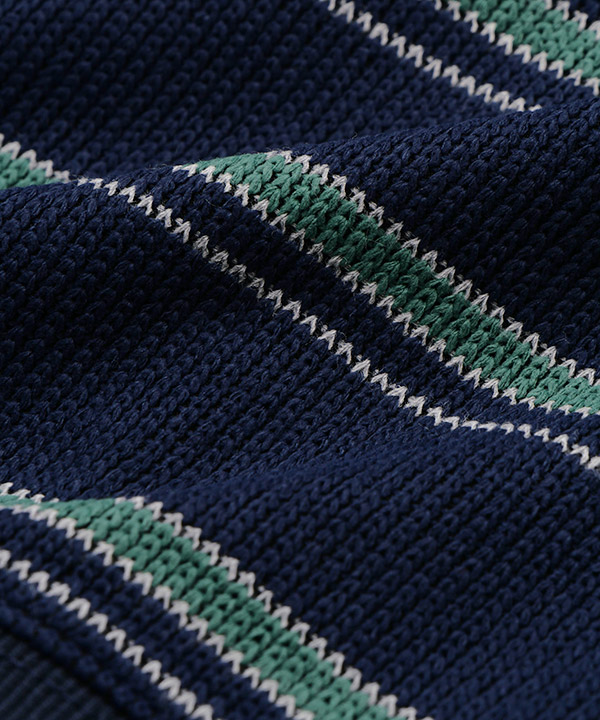 BORDER CREW KNIT