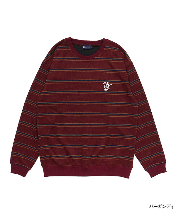 BORDER CREW KNIT