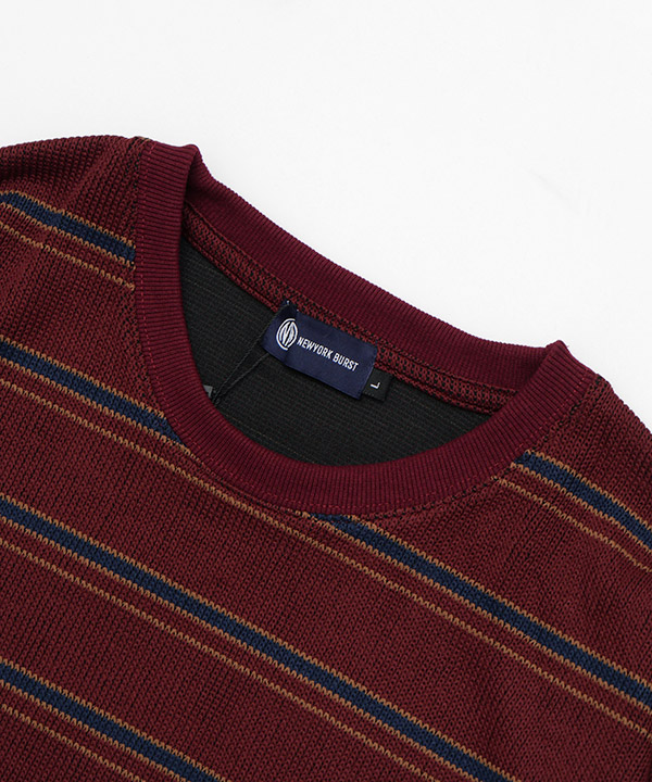 BORDER CREW KNIT