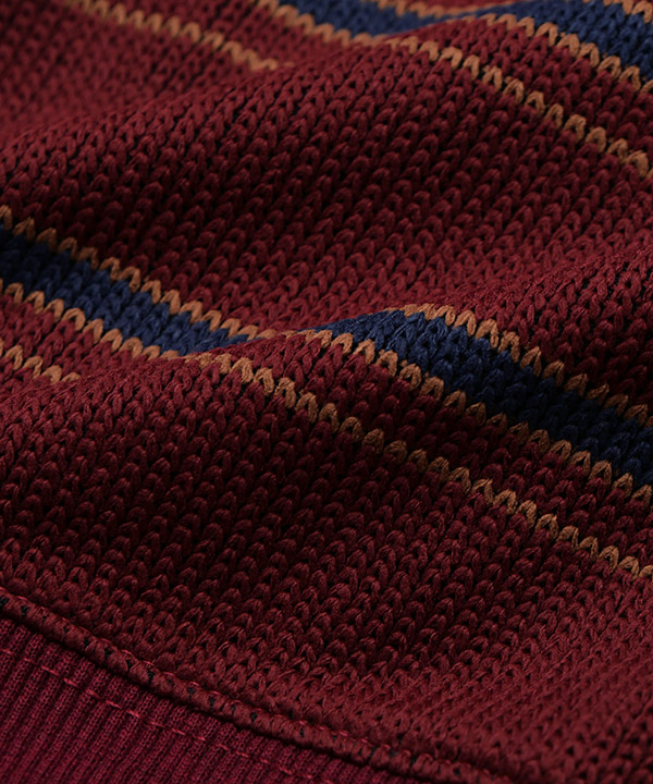 BORDER CREW KNIT