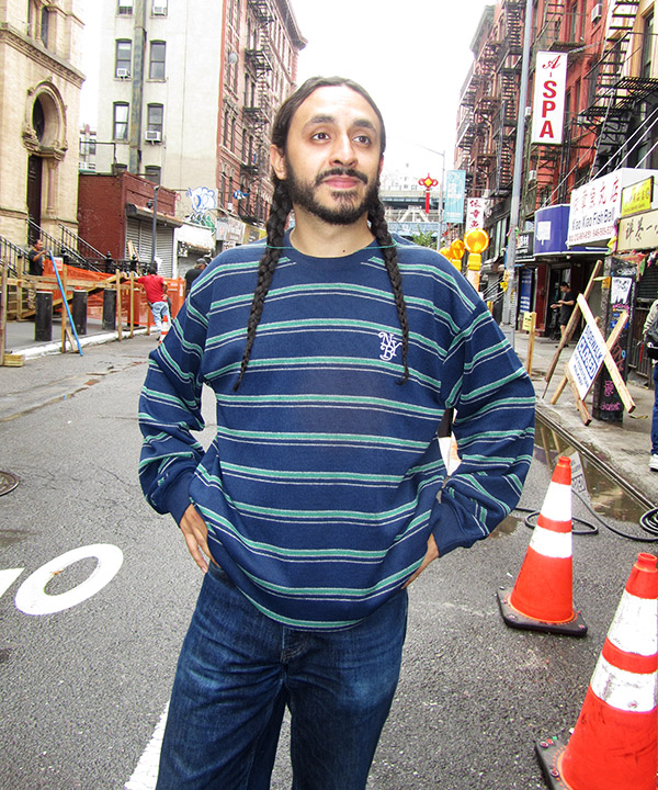 BORDER CREW KNIT