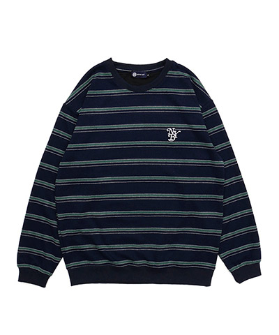 BORDER CREW KNIT
