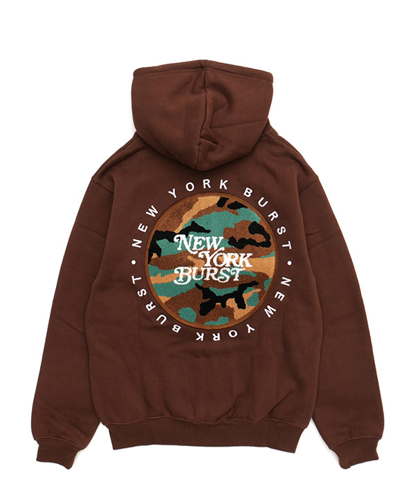 CIRCLE CAMO WAPPEN ZIP HOODIE