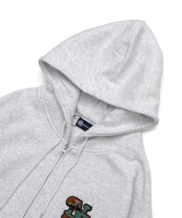 CIRCLE CAMO WAPPEN ZIP HOODIE