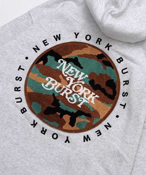 CIRCLE CAMO WAPPEN ZIP HOODIE