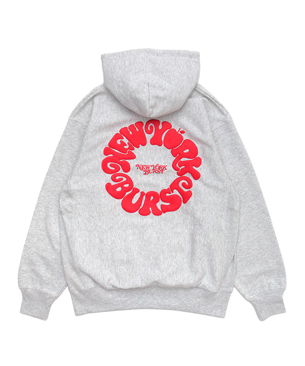 NYB PUFF BURST HOODIE(アッシュ)