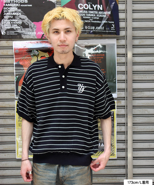 BORDER KNIT POLO