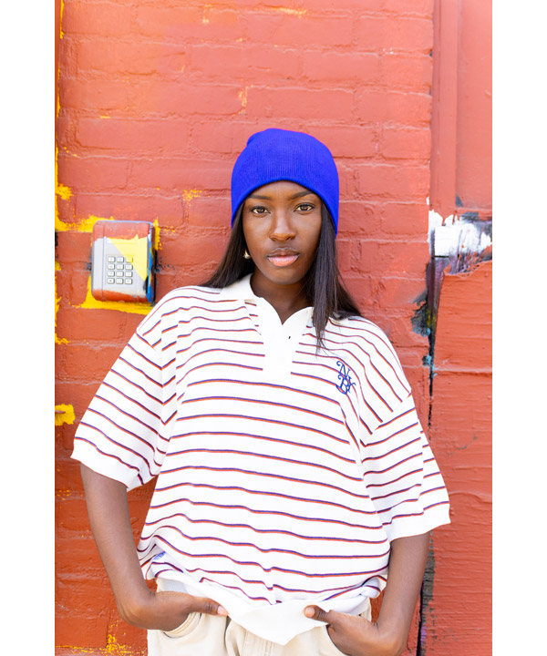 BORDER KNIT POLO