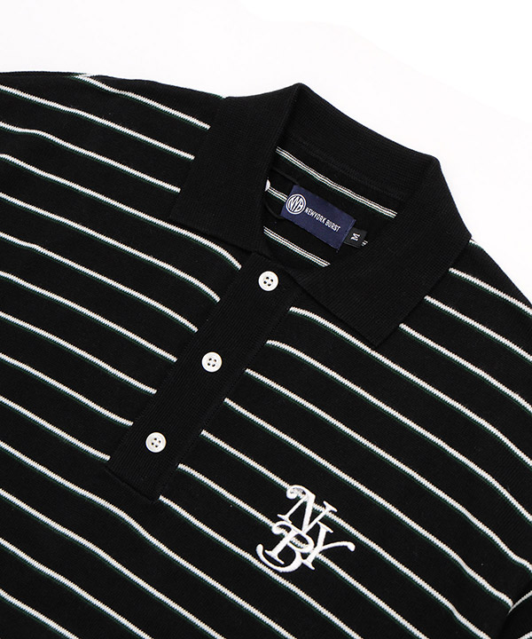 BORDER KNIT POLO