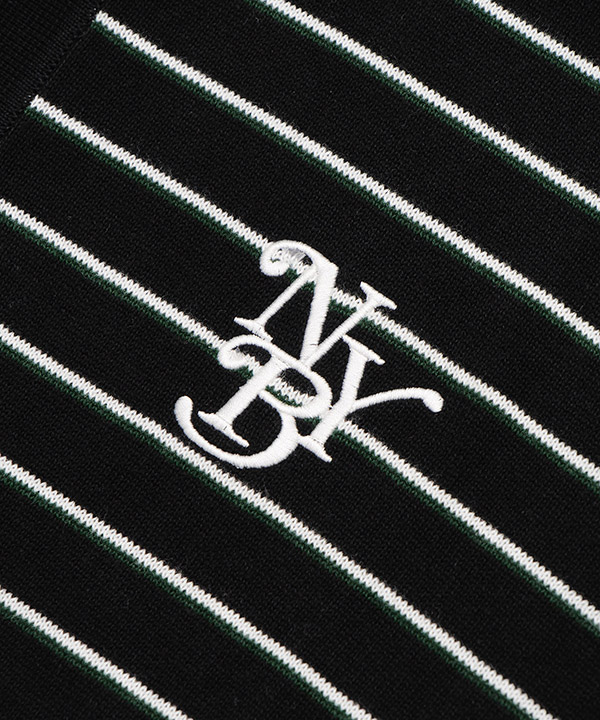BORDER KNIT POLO