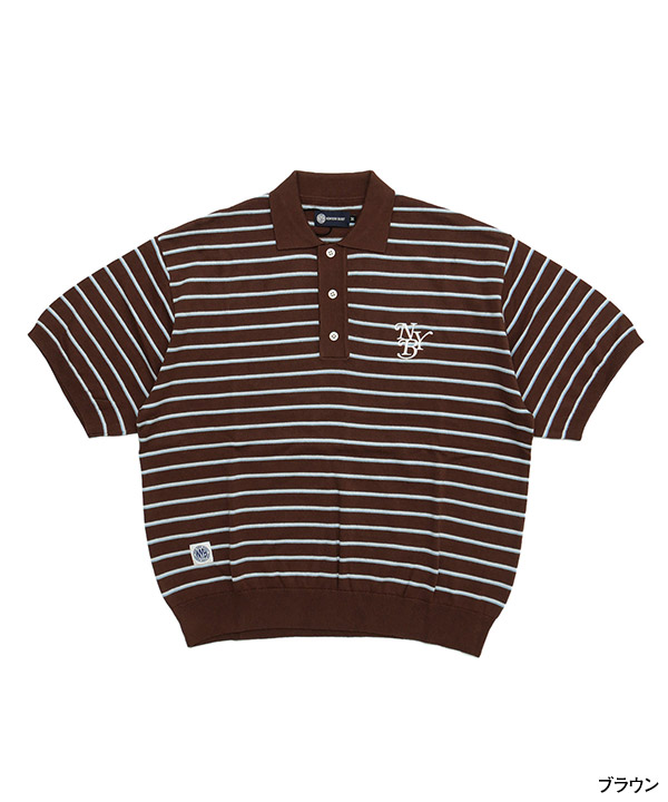 BORDER KNIT POLO