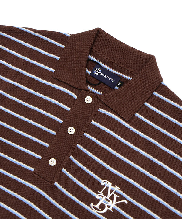 BORDER KNIT POLO