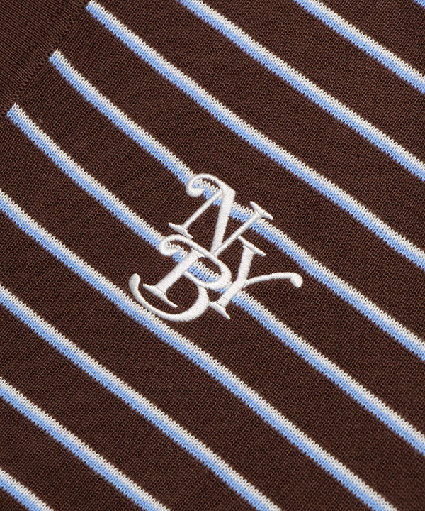 BORDER KNIT POLO