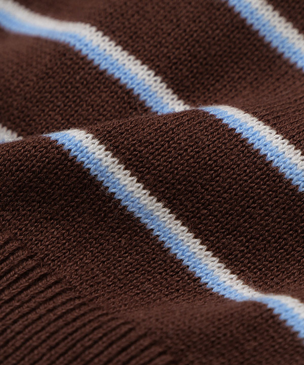 BORDER KNIT POLO