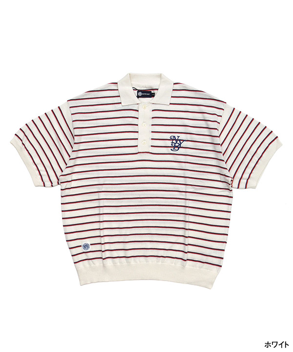 BORDER KNIT POLO