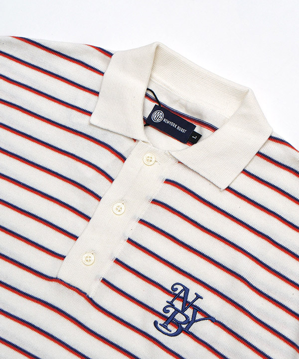 BORDER KNIT POLO