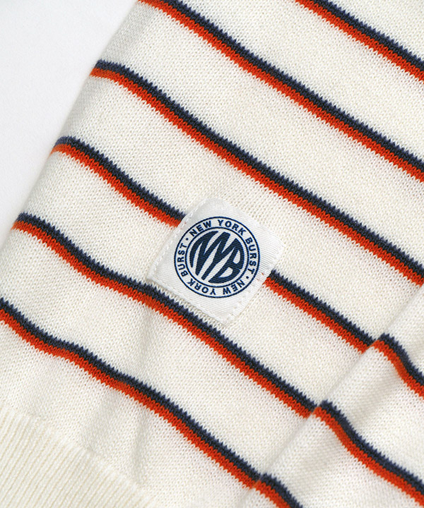 BORDER KNIT POLO
