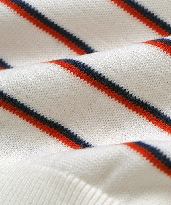 BORDER KNIT POLO