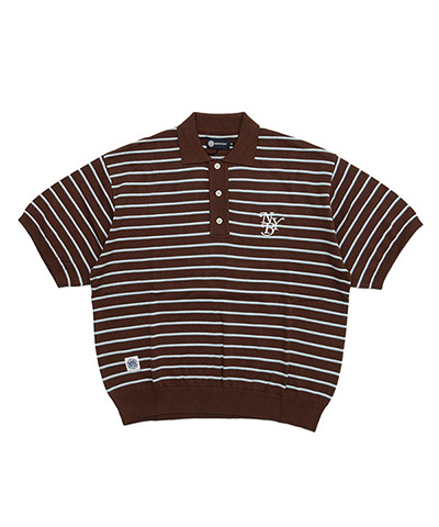 BORDER KNIT POLO
