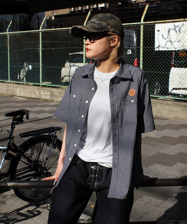 OVAL STRIPE S/S SHIRT