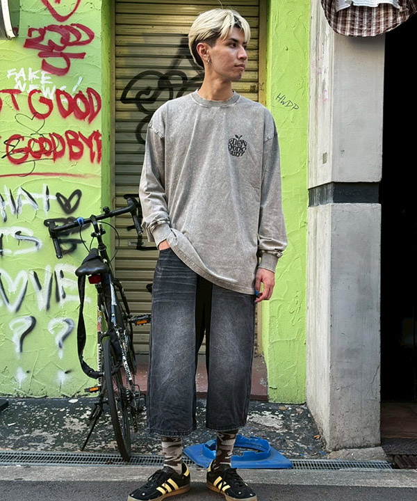 APPLE PIGMENT L/S T-SHIRT