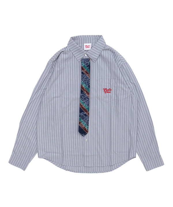 STRIPE LS SHIRT(ライトグレー)