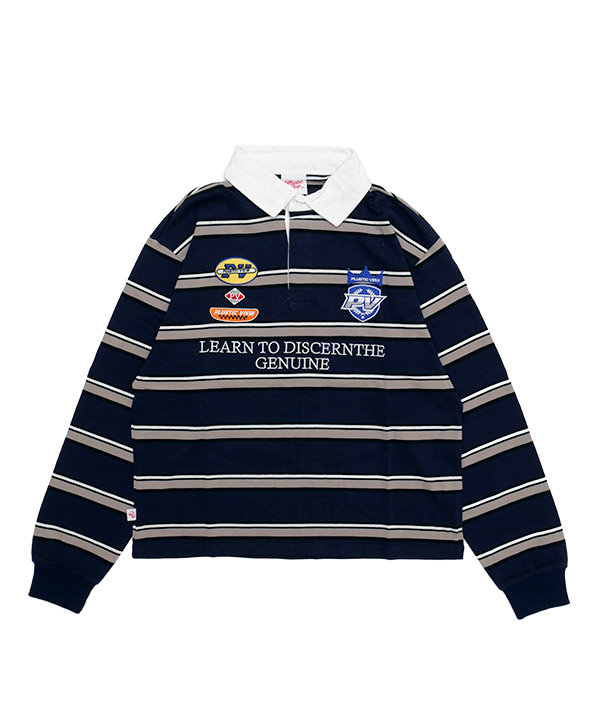 BORDER RUGBY SHIRT(ネイビー)