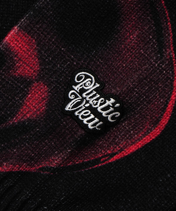 PRINTED CREW KNIT