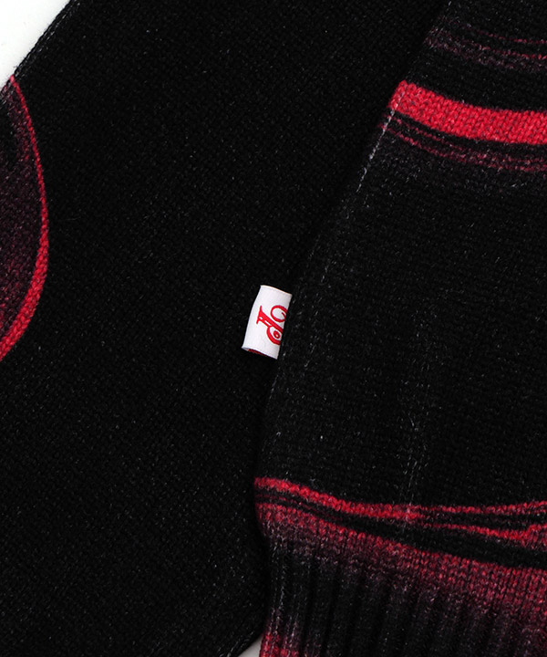 PRINTED CREW KNIT
