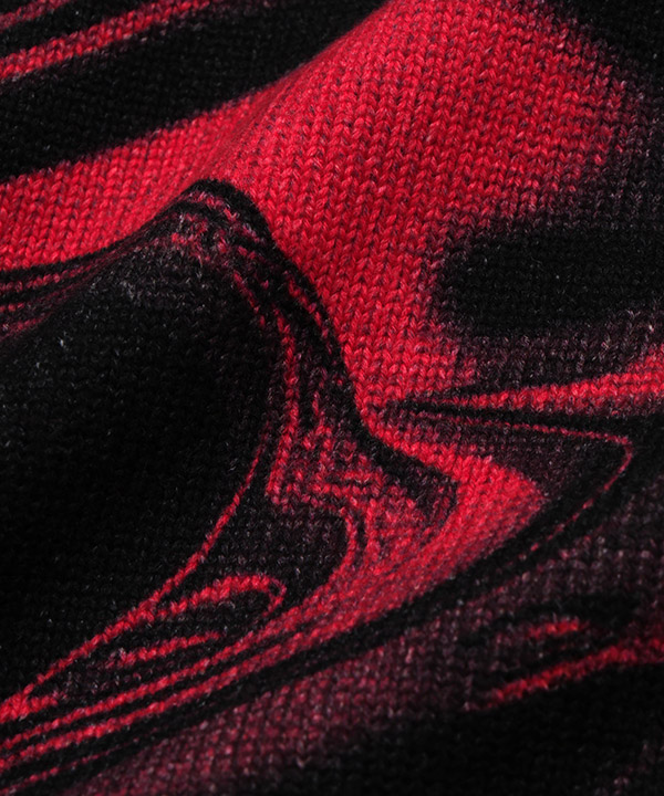 PRINTED CREW KNIT